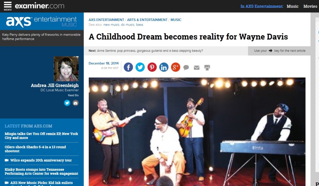 A Childhood Dream Becomes Reality for Wayne Davis - [Examiner]
